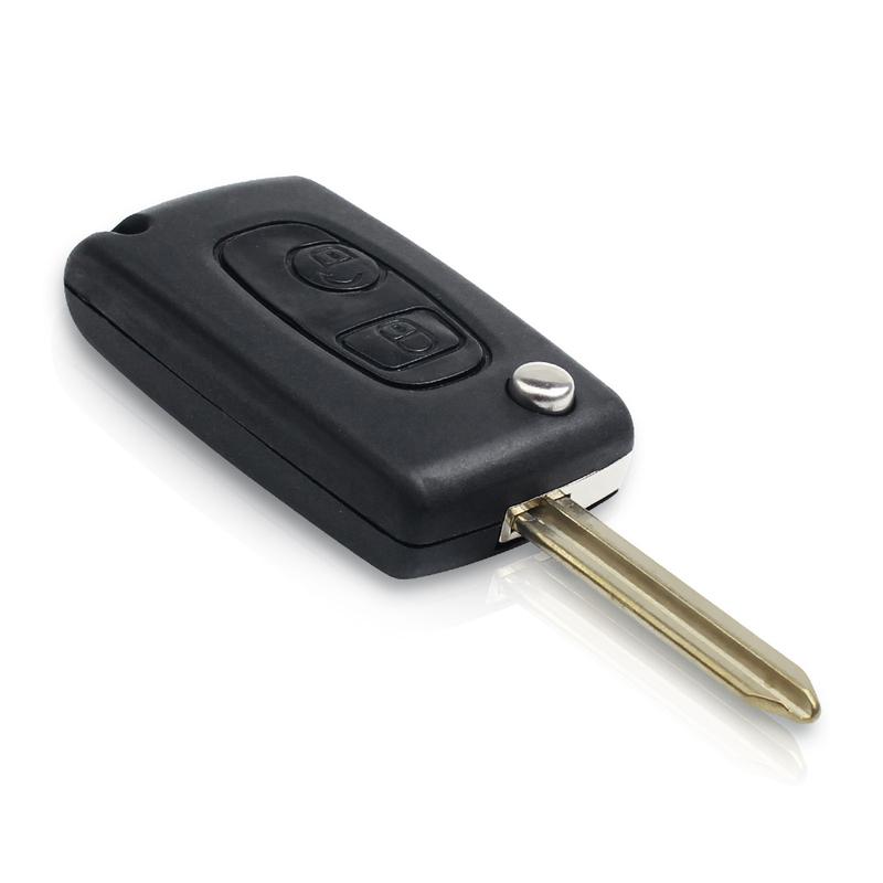 KEYYOU With Cutting Service Key Shell Case For Peugeot 206 306 307 107 207 407 For Citroen C1 C2 C3 Saxo Berlingo Xsara Picasso