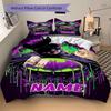 Custom Textile Batman Moon Bedding 3 Piece Set HD Print Duvet Cover Pillowcases for Teens Adult Bedroom Decoration