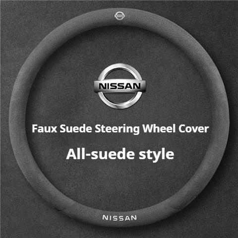 Wildleder Auto Lenkradbezug für Nissan Qashqai Kicks March Xtrail Micra Leaf Qashqai J11 J10 J12 Armada Juke Note Zubehör