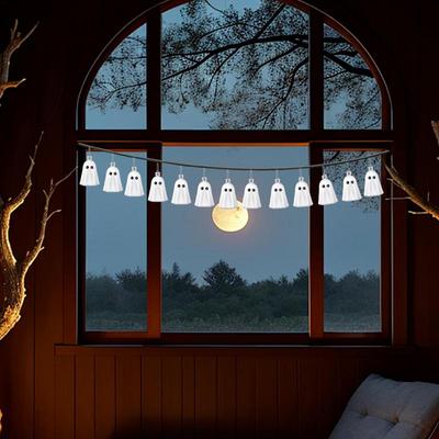 Small Ghost Ornament Hangable Ghost Ornament Halloween Ghost Pendant Decoration Cute Hangable Resin Ghost Pendant