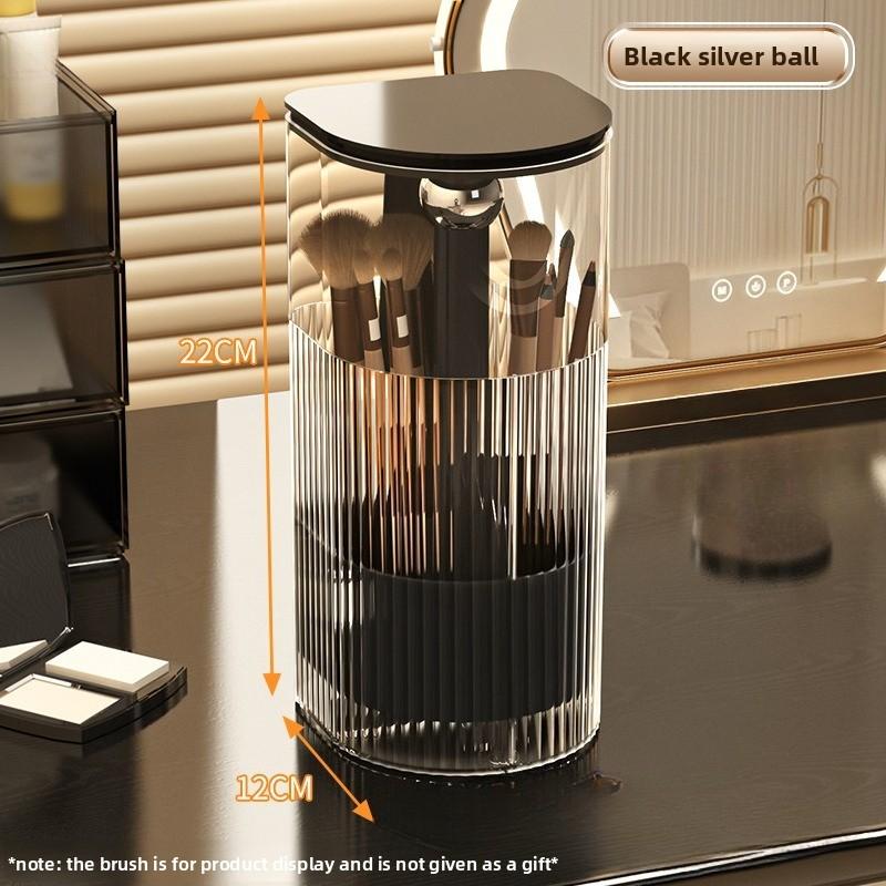 Makeup Brushes Holder Automatic Lifting Dustproof Makeup Brush Holder Desktop Makeup Tools Lipstick Eyebrow Pen Holder Container