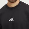 Adidas Logo Striped Crew Neck Long Sleeve Sweatshirt Men sweatshirt Black JE6304