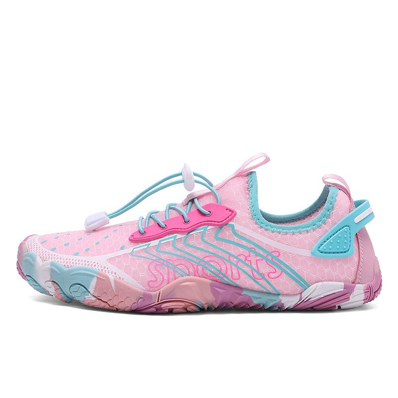 

Трансграничные новые красочные ботинки для ходьбы по ручьям большого размера, мужские походные ботинки для хайкинга, обувь для плавания и ходьбы по воде, быстросохнущая дышащая обувь с пятью пальцами 48 розовый