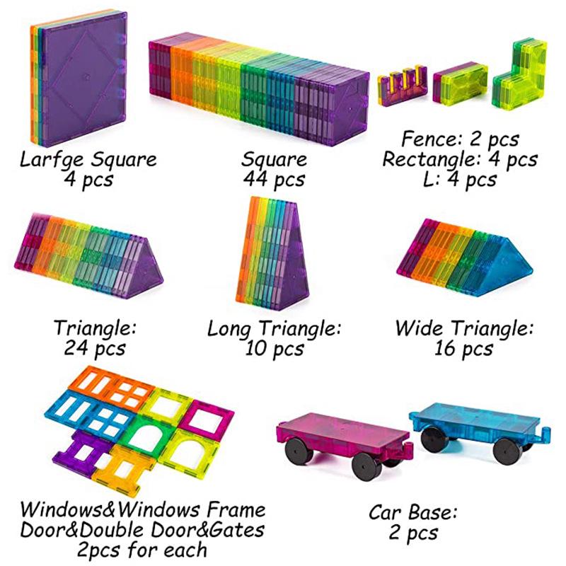 120-Piece Strong Magnetic Building Blocks Educational Toys for Kids