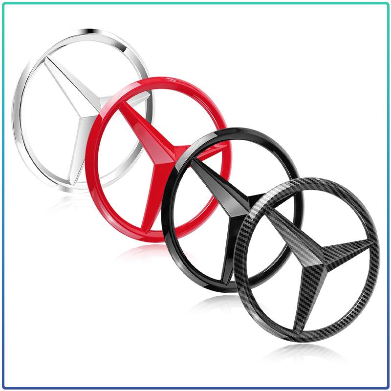 188/210mm Car Front Grille Badge Decal Cover Emblem Stickers Auto Accessories For Mercedes Benz A180 A200 W205 E63 AMG 2014 2015 W166 W246 W242 W176