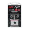 OPRO Mouthguard [Instant Custom Fit] Sports Mouthpiece, Made in the UK [Official Store] (Adult, UFC/Black & Silver)