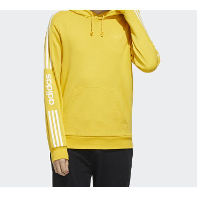 Adidas Neo Side-Stripe Knit Hoodie Men Hoodie Yellow FU1071