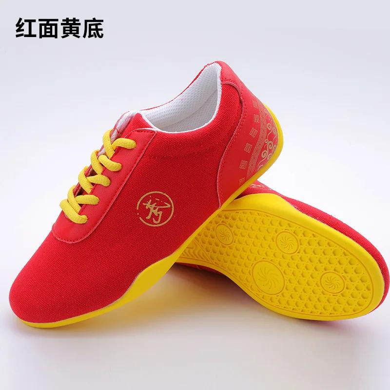 XIHAHA Canvas Kung Fu Shoes Martial Arts Tai Chi Taekwondo Wu Shu Karate Sport Shoe Couple Sneakers Adult Shoes Large Size 27-46