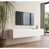 TV Cabinet - NORA - Forli XL - White - Drop-down Door - Contemporary Design