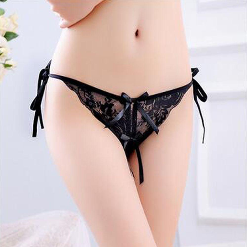 Low Waist Open Crotch Underwear Underpants T-Back Sexy Women Exotic Panties Thongs Briefs G-string