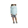 Vans Kids  Classic Hoodie With Letter Print Loose Sweatshirt Kids hoodies Blue VN0A45AGG5O