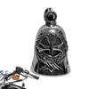 Retro Cross Motorcycle Charm Riding Bell Bikers Good Luck Bell Hanger Alloy Key Chain Accessory Riding Protection Pendant
