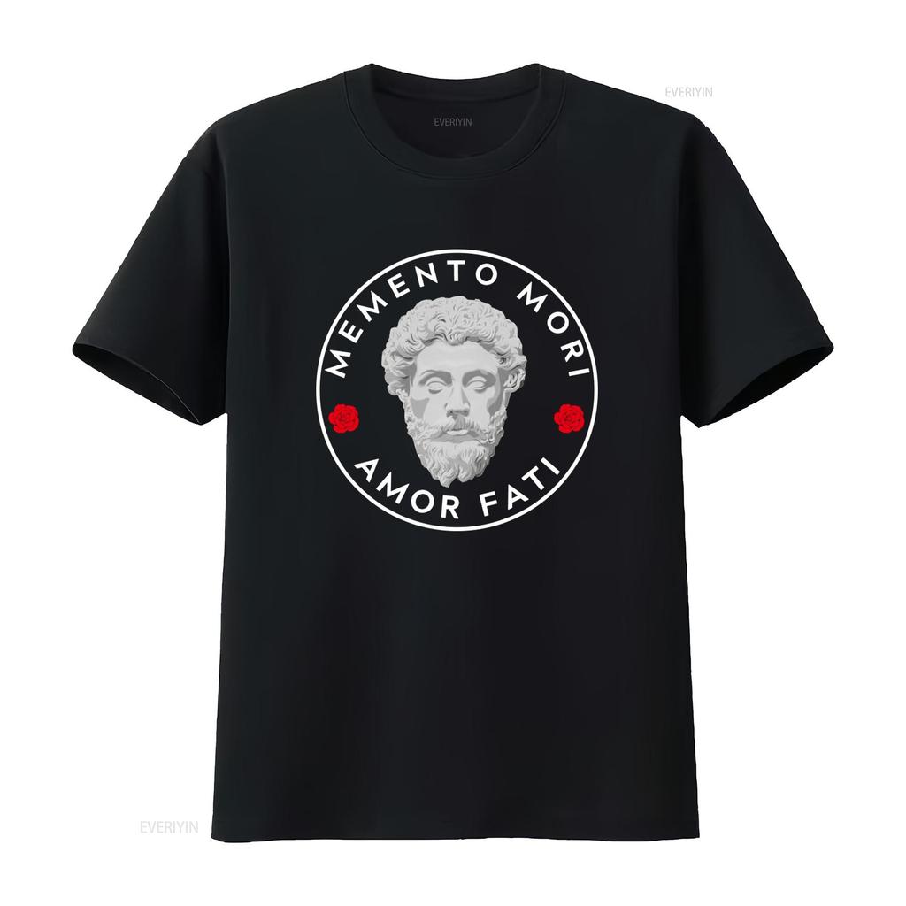 Marcus Aurelius Memento Mori Amor Fati T Shirt Roman Emperor Philosophy Inspired Graduation For Her And Him Vintage Washed