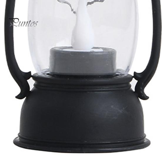 Retro Design Electronic Candle Lamp Super Bright Portable Handle Waterdrop Wick LED Lantern Light for Home