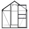 VidaXL Greenhouse with Base Frame Anthracite Aluminium 3.61 M² 48215