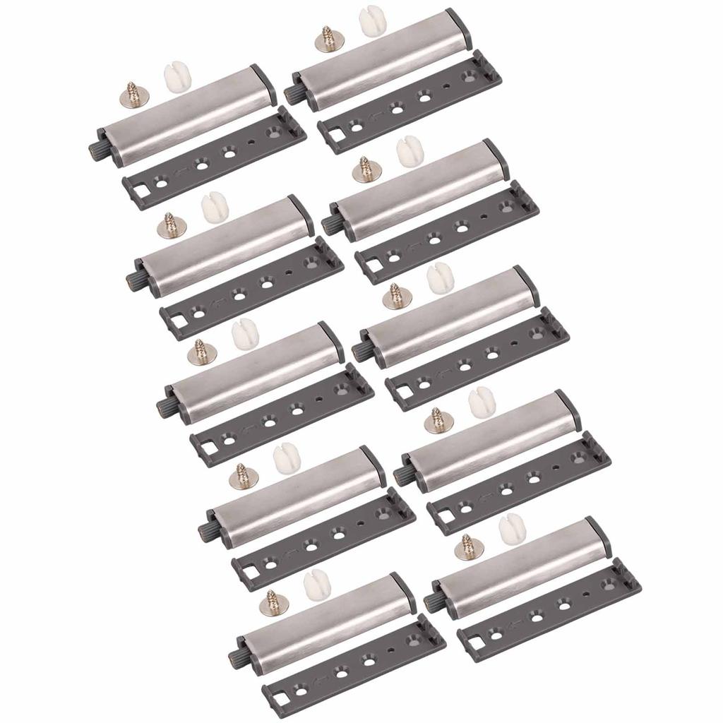 10Pcs Cabinet Door Push Latch Magnetic Stainless Steel Cupboard Rebounder Touch Latches Kitchen