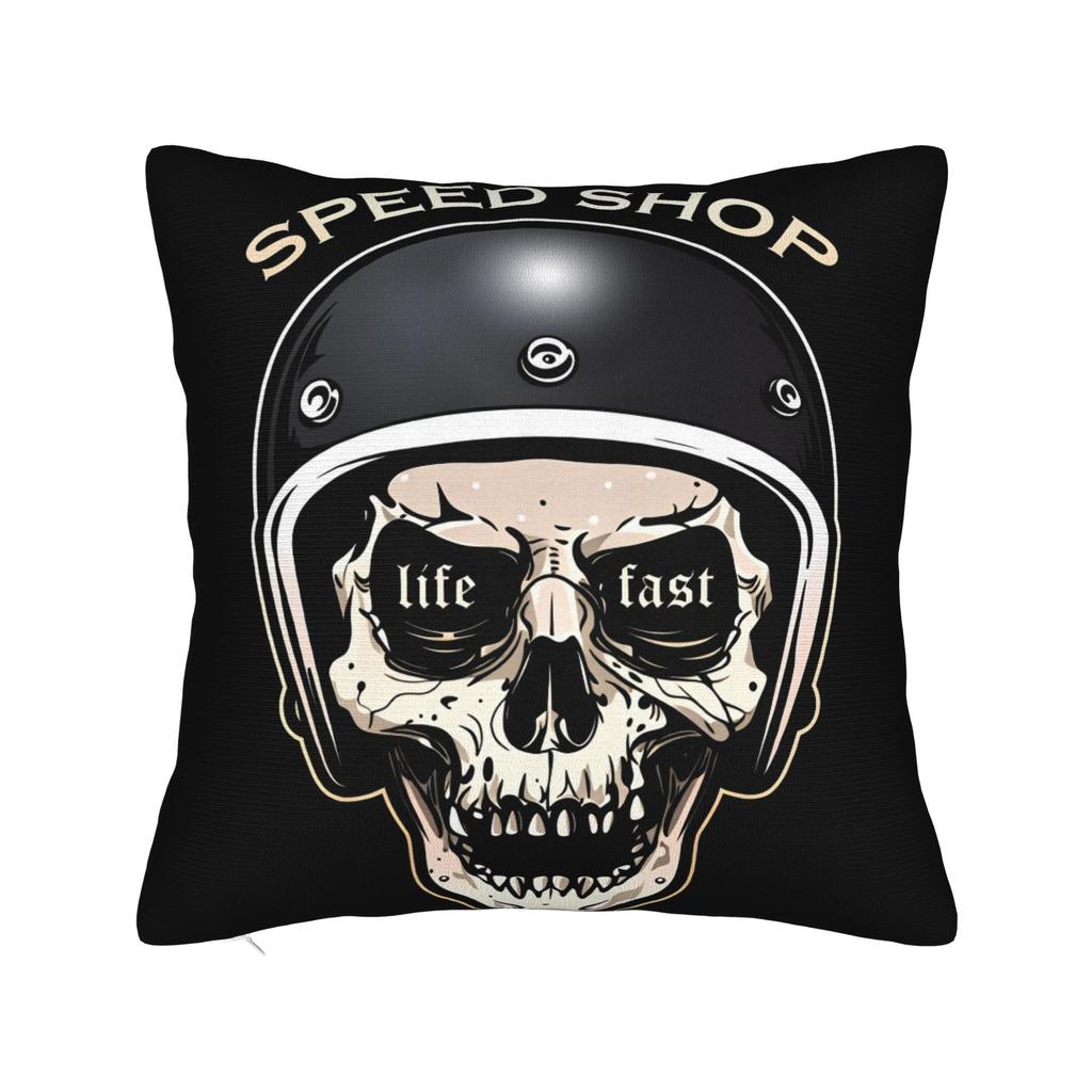 Black Grey Skull Face Día De Los Muertos Pillowcases Novelty Pillow Case For Sofa Home Decor Soft Pillow Cover