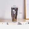 Creative Silver Ceramic Vase Simple Living Room Dining Table Home Decoration Ornaments Ceramic Hydroponic Silver Ceramic Vase
