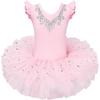 Ballet Leotards For Girls Full Skirted Dance Tutu Dress Party Costumes H