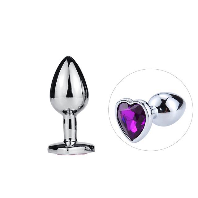 Juguetes sexuales con tapón Anal de acero inoxidable liso, tapón Anal, joyería de cristal, entrenador para mujeres, hombre, consolador Anal Runyu, Sex Shop para adultos