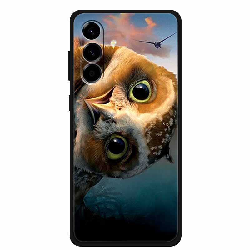 For Samsung Galaxy A56 Case Luxury Wolf Lion TPU Silicone Soft Back Cover for Samsung Galaxy A36 A26 5G Shockproof Bag Printed