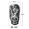 Sketch Rose Temporary Tattoo - Black & White Floral Design