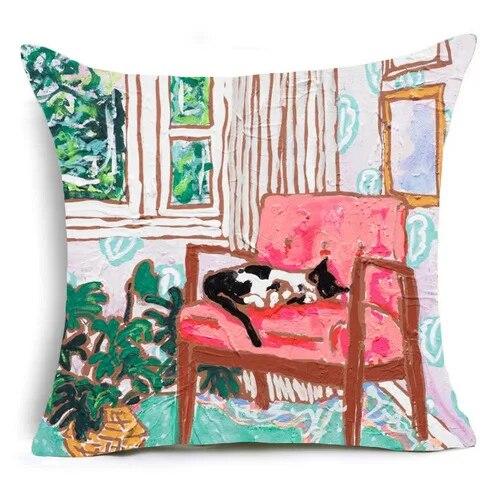 

Домашний декор, вечерние автомобильные постельные принадлежности, букет, салонный принт, диван, наволочка, наволочка 40x40cm