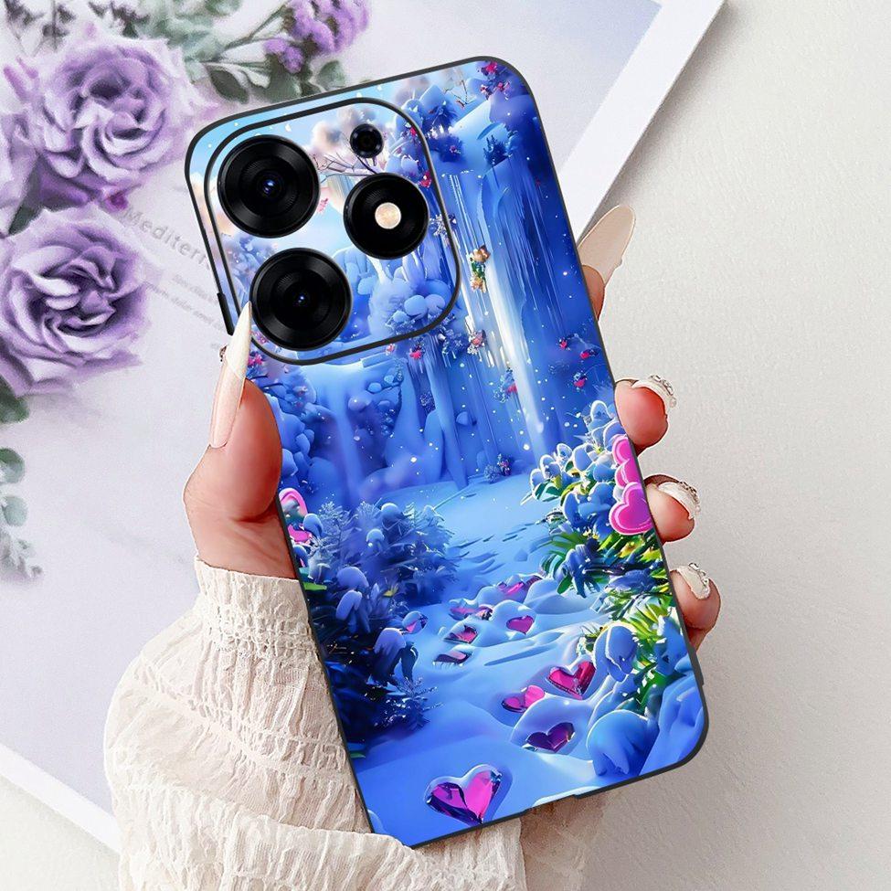 For Tecno Spark 10 Pro Case KI7 Silicone Cute Fashion Flower Cool Painted Soft Back Cover For Techno Spark 10 Pro Phone Case K17