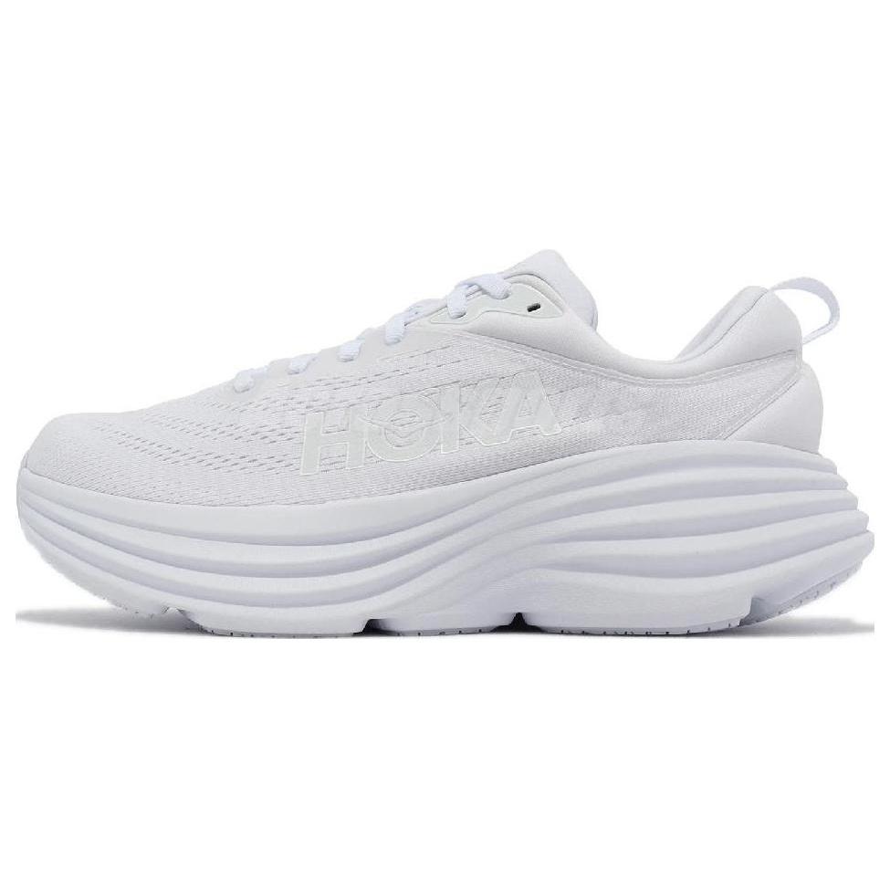 HOKA ONE ONE Bondi 8  Triple White  Men s 1123202-WWH EU 46