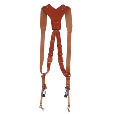 Adjustable Dual PU Leather Rivet Double Shoulder Digital Camera Strap Harness Accessory