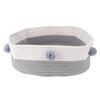 Cat Scratcher Bed Basket Cotton Rope Hand Knitting Stylish Look Cat Sleeping Bed Scratching Mat for Home Indoor
