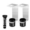 2Pack Wall Mounted Oil Funnel Holder Funnel Bracket Organizers Aluminum Construction For Workshop Use