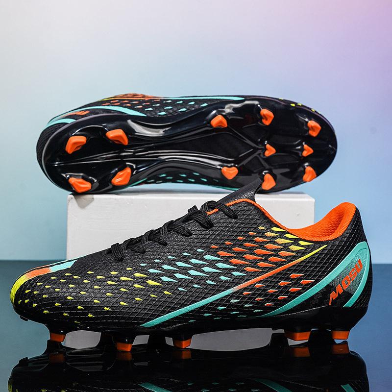 New Long Nail Youth Football Shoes Non-slip and Wear-resistant Competition Training Shoes Adult Broken Nail Sports Shoes Men