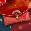 Traditional Wedding Money Pocket Fan-shaped Accessory 2027 Lucky Money Bag Red Packet  Birthday