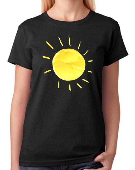 The Sun Top Womens Tee Summer Sunshine Ladies T-Shirt M