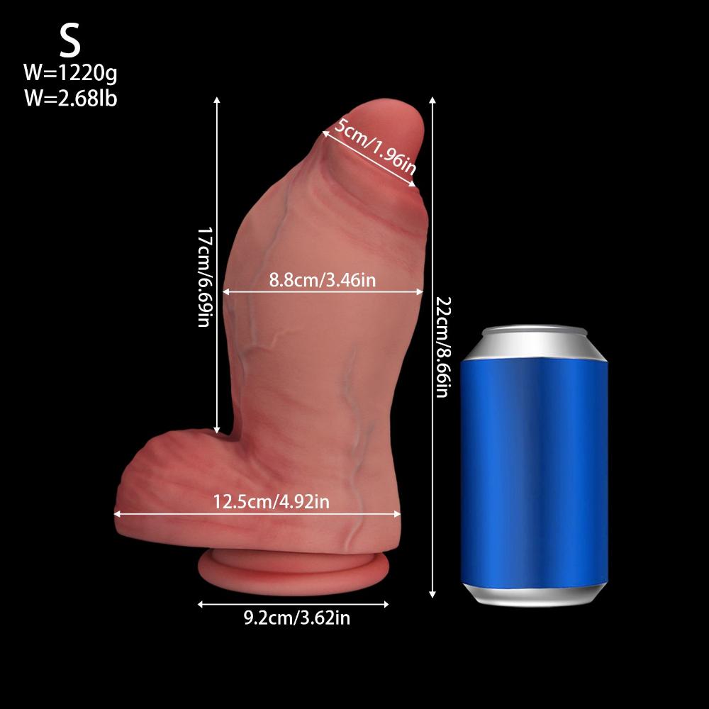 Extra Large Realistic Dildo - Soft Liquid Silicone Female Masturbation Toy Adult Sex Product