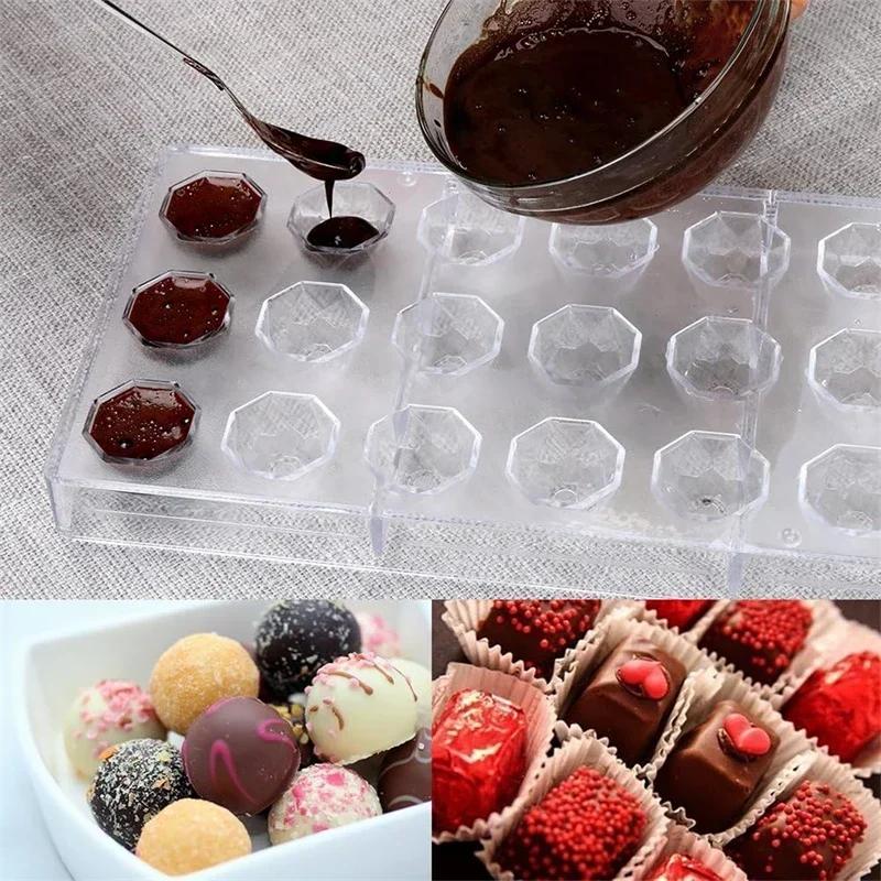 Dubai Chocolate Bar Mold Polycarbonate For Professional Candy Bakery Baking Kitchen Pastry Bakery Confectionery Utensil Tools