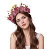 New Bridal Sweet Wreath Headband Mori Party Simulation Flower Hair Accessories Bohemian Holiday Headgear