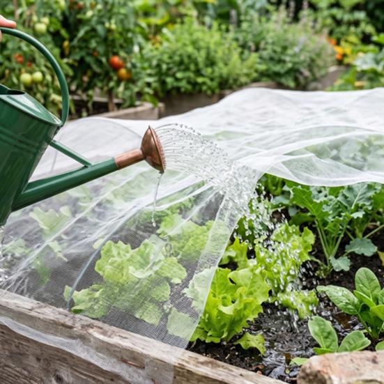 10Ft Insect Barrier Netting Fine Mesh Plant Cover Garden Row Cover Bird Netting for Raised Beds Greenhouse Vegetables Fruits