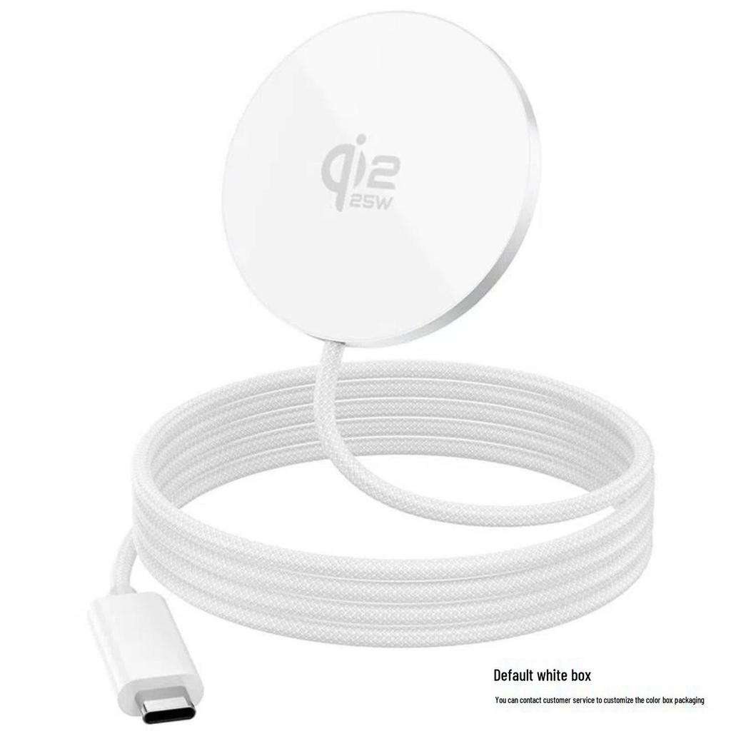 Qi2.2 Magnetic Wireless Charger with Low-Temperature Heat Dissipation, 25W Fast Charging for Apple 17 Phones.
