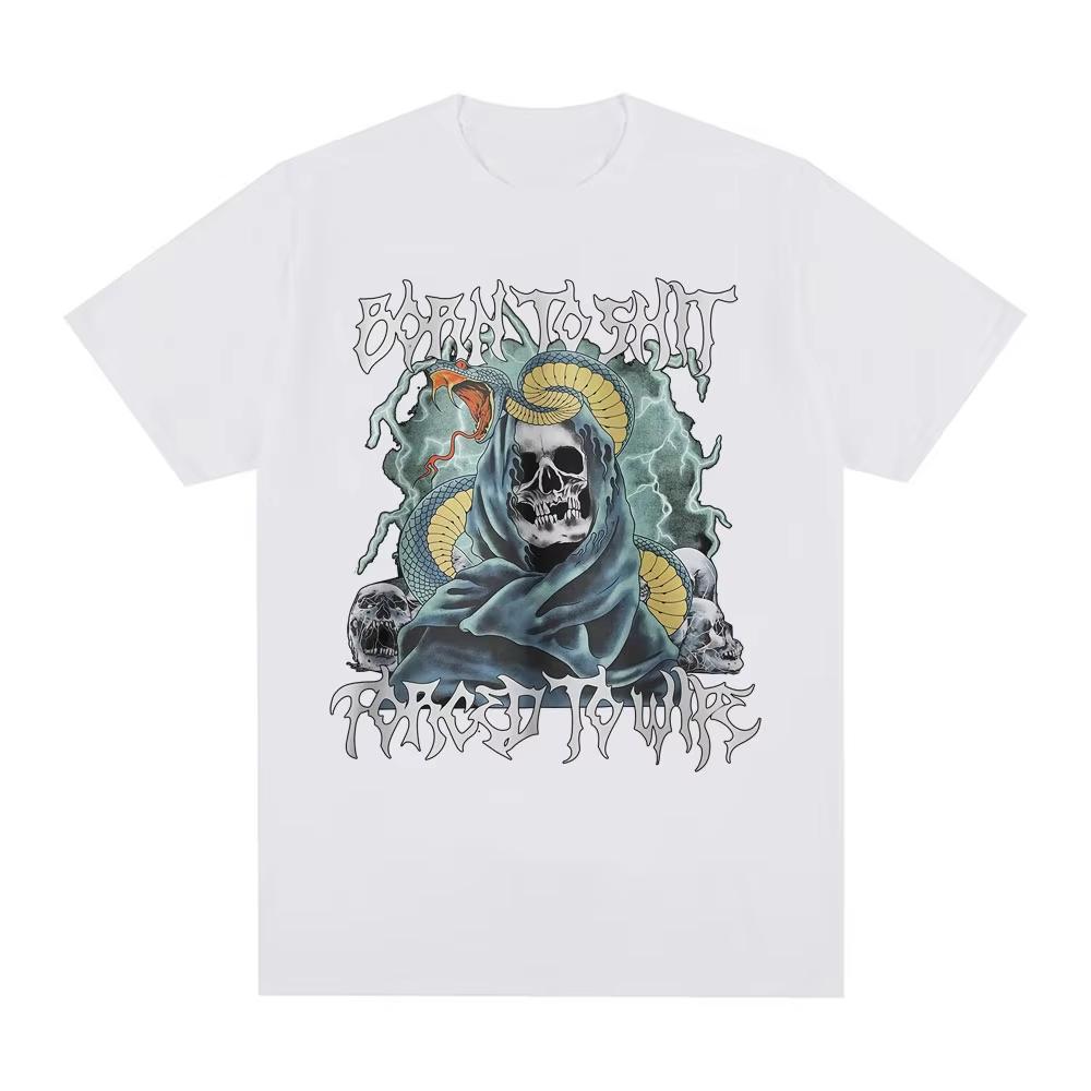 2026 Born To Shit Forced To Wipe Funny Hard Skeleton Meme T Shirts Men Women Clothing Fashion Short Sleeve Cotton Oversized T-shirts Casual Tee Top