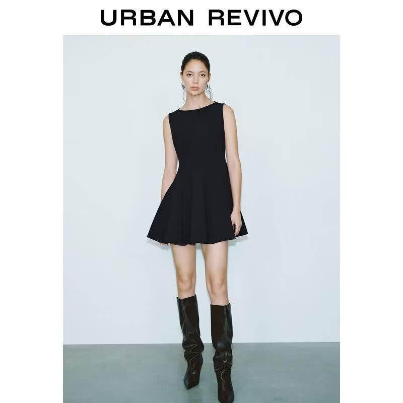 UR2026 Elegant Pleated Sleeveless Dress XL