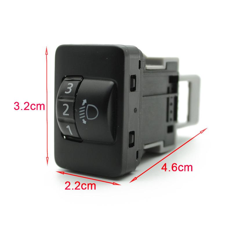 Auto Headlight adjustment switch Light switch button for Mitsubishi Outlander xpander Eclipse Cross 2015 2016