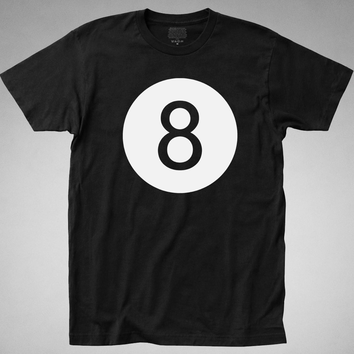 8 Ball T-shirt, Magic Eight Ball, Billiards, Pool, League, Gift, Gameroom retro XL