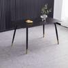 Modern Minimalist Italian Rock Slab Dining Table Set for Small Apartments