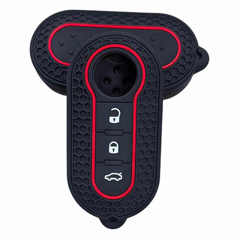 Silicone Car Remote Key Case Cover Protector For Fiat Ducato 500 500L Panda Grande Punto Lancia Musa Accessories Holder Shell