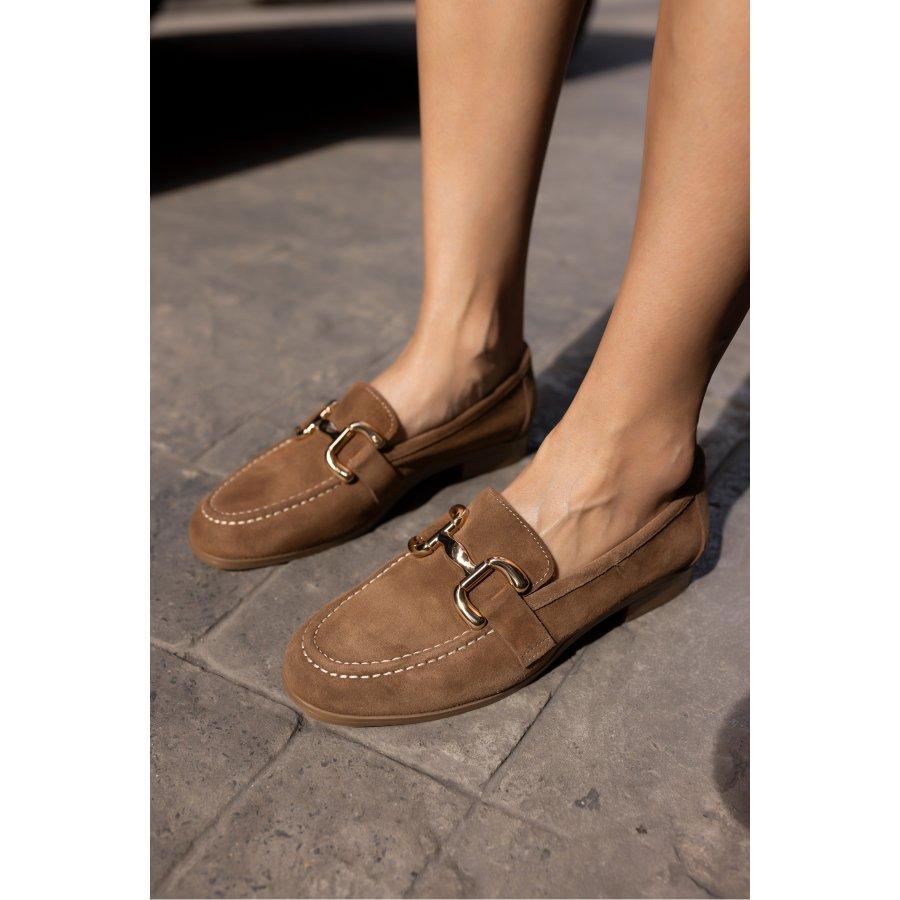 Women's Genuine Suede Leather Casual Loafers