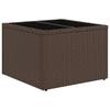 Sofa Set 8 pcs Brown and Cream White Poly Rattan and Steel