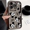 Mickey Mouse Cartoon Black White Phone Case For iPhone 17E 11 12 13 14 15 16 17 Pro Max Fundas 17 Air Plus 16e 13Mini Back Cover