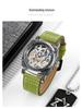 Skmei Fashion Square Men's Mechanical Watch with Leather Strap